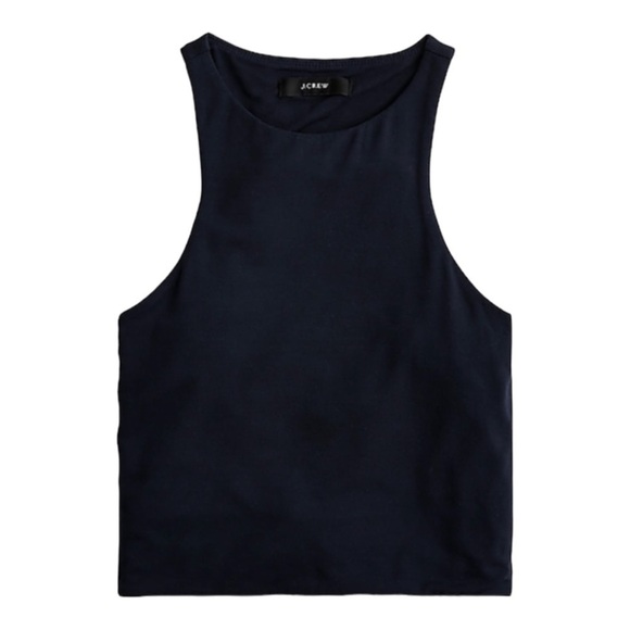 J Crew formknit high-neck cutaway tank Black NWT - Picture 4 of 5